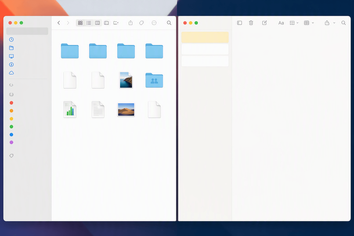 Use Split View: the quickest built‑in side‑by‑side method